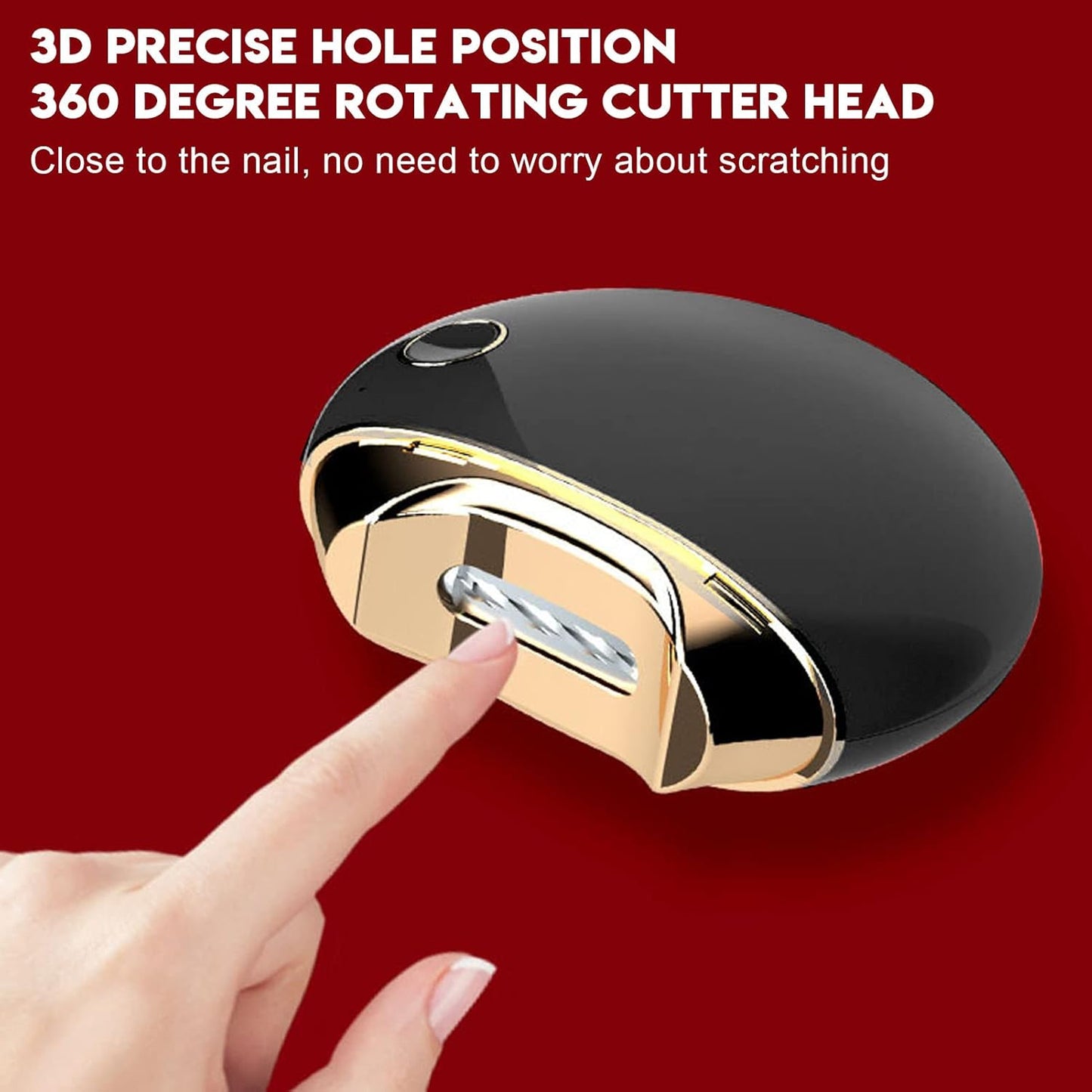 Electric Nail Clipper, Anti Splatter Rechargeable Automatic Nail Clipper Fingernail Clipper Nail Scissors Gift Fingernail Trimmer Fingernail Cutter for Children Seniors Adults
