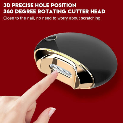 Electric Nail Clipper, Anti Splatter Rechargeable Automatic Nail Clipper Fingernail Clipper Nail Scissors Gift Fingernail Trimmer Fingernail Cutter for Children Seniors Adults