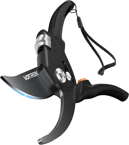 VOTREK Pruning Shears - 8.5" Heavy Duty Bypass Pruners for Gardening with Built-in Spring & SK5 Steel Blades - Ergonomic Adjustable Handle for All Hand Sizes, Garden Clipper Plant Scissors for Branch