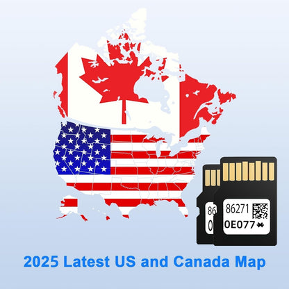 2025 Latest 86271-0E077 Navigation SD Card Update Version for Toyota RAV4 Camry Corolla Highlander 4Runner Tundra-Toyota Navigation Micro SD Card GPS Map for USA/CAN