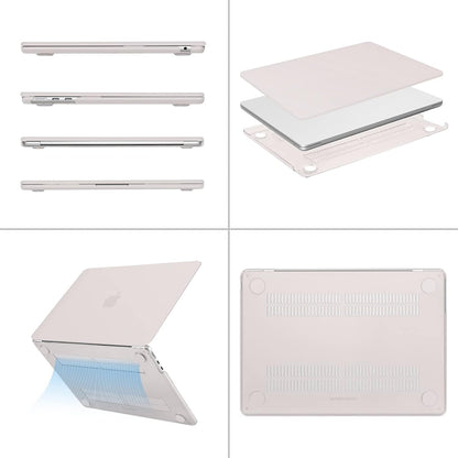 MOSISO Compatible with MacBook Air 13 inch Case 2025 2024 2023 2022 M4 A3240 M3 A3113 M2 A2681, Plastic Hard Shell&Keyboard Cover&Screen Film&Pouch for MacBook Air 13.6 inch Case, Crystal Clear