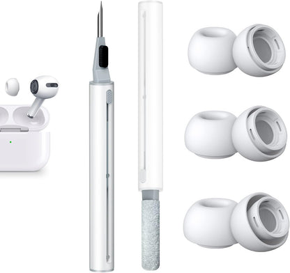 YUWAKAYI [3 Pairs] Replacement Ear Tips for AirPods Pro & Pro 2nd Gen with Noise Reduction Holes, Silicone Ear Tips with Portable Storage Box & Fit in Charging Case (S/M/L)