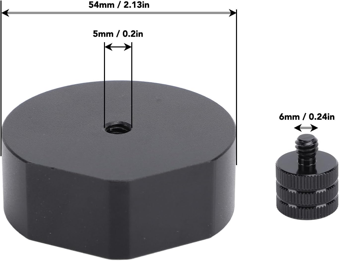 EVGATSAUTO Satellite Antennas Tiv Adapter Robust Aluminum Mount Ideal RV Trailer Exchange (Black)