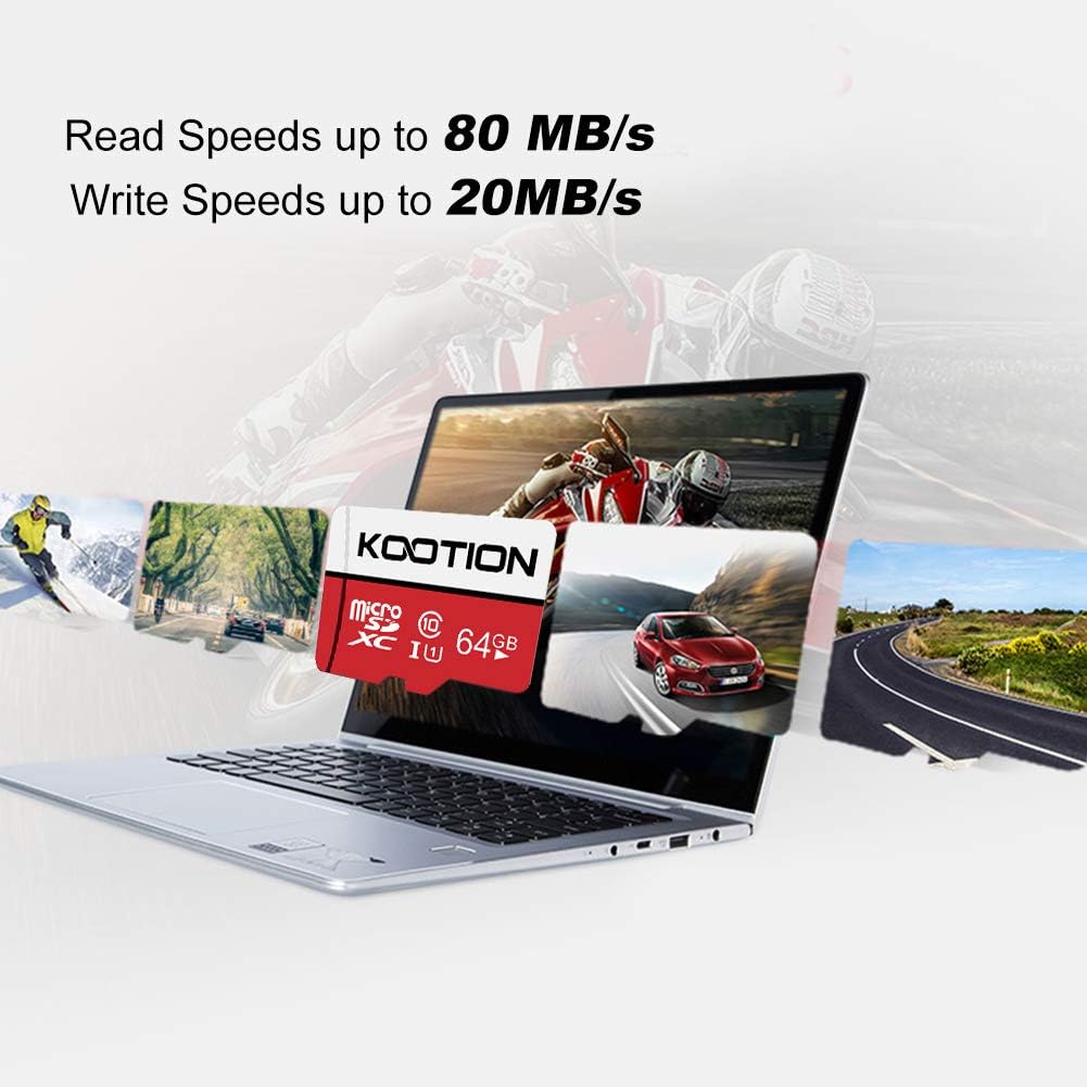 KOOTION 10 Pack 16 GB Micro SD Card Class-10 Micro SDHC Card 16 GB UHS-I High Speed TF Card R Flash C10 U1 Memory Card