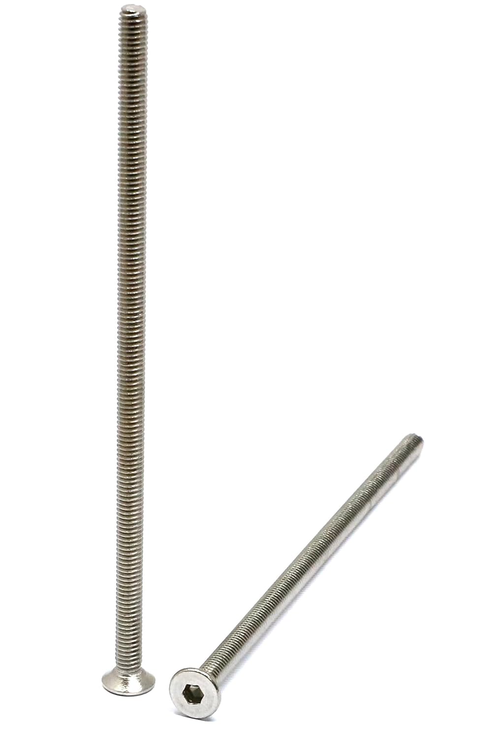 iexcell 5 Pcs M8 x 80mm Thread Pitch 1.25 mm Stainless Steel 304 Hex Socket Flat Head Cap Screws Bolts Kit