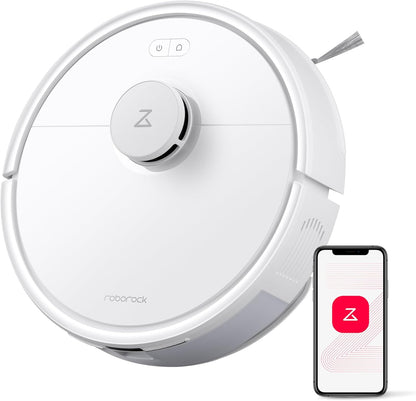 roborock Q7 L5 Robot Vacuum and Mop Combo, 8,000Pa Suction, Upgraded from Q5 Pro, Dual Anti-Tangle System, LiDAR Navigation, No-Go Zones, Self-Charging Robotic Vacuum Cleaner, White