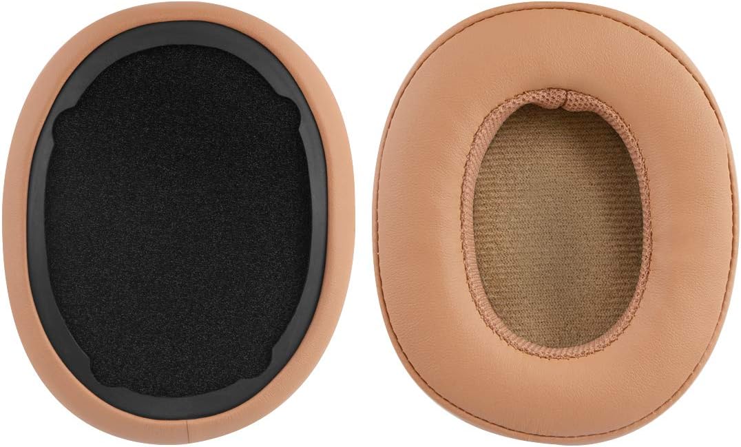 Geekria QuickFit Replacement Ear Pads Compatible with Skullcandy Crusher Wireless/Evo/ANC, Hesh 3/EVO/ANC, Venue ANC Headphones, Ear Cushions (Brown)