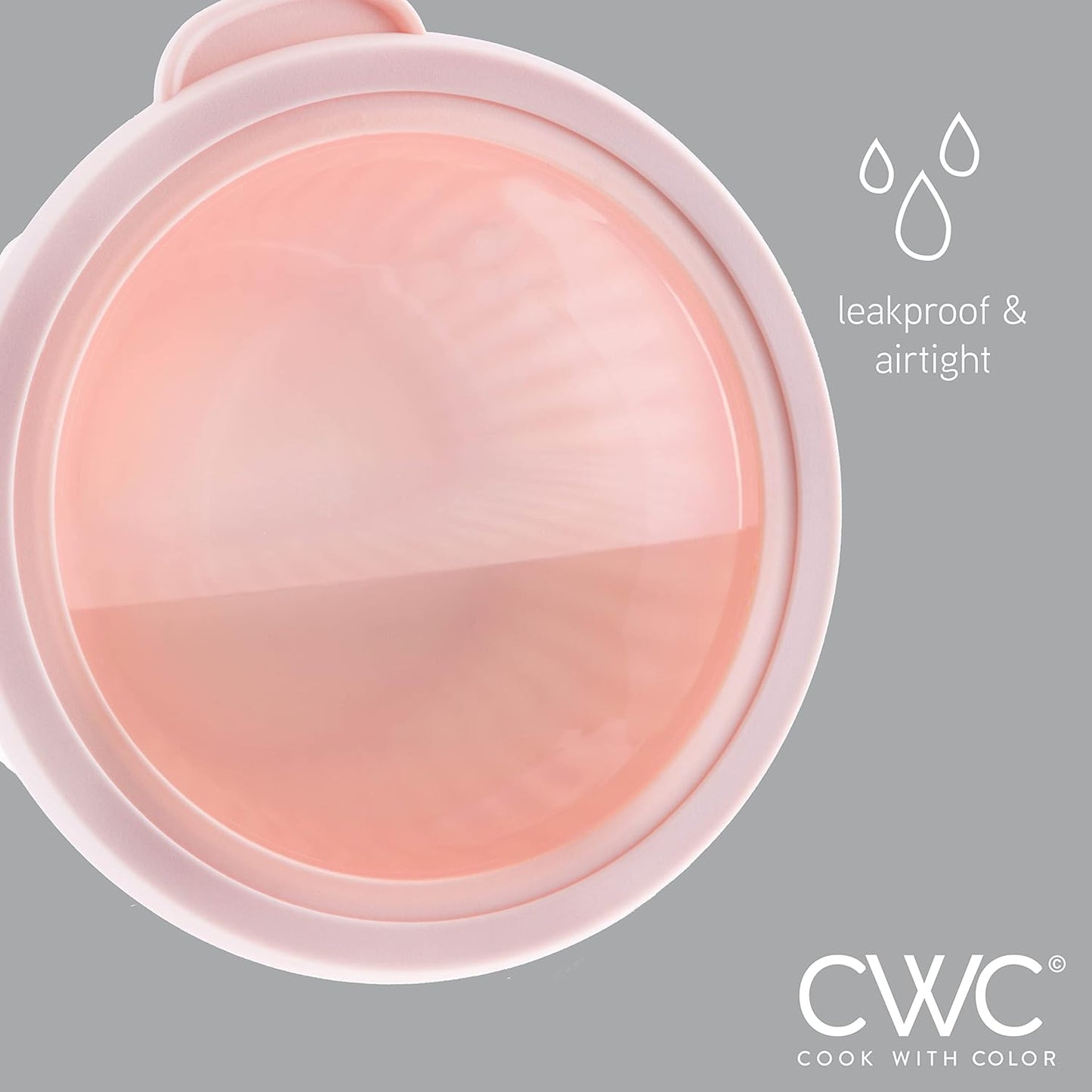 COOK WITH COLOR Prep Bowls with Lids- 8 Piece Nesting Plastic Small Mixing Bowl Set with Lids (Teal Ombre)