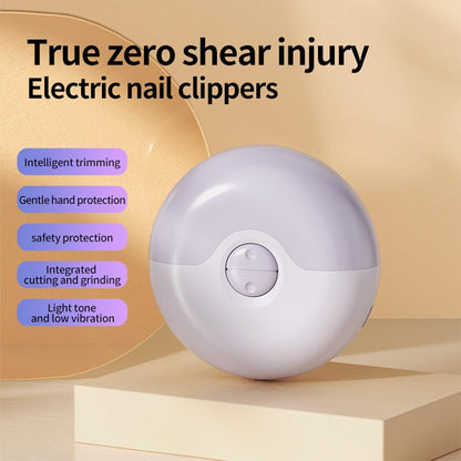 2 In 1 Electric Polishing Automatic Nail Clippers, Electric Nail Clippers for Adults Seniors, Electric Toenail Clippers, Electric Toe Nail Clippers with LED Light(Red)