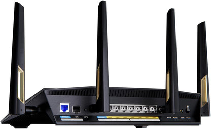 ASUS RT-BE86U BE6800 Dual-Band WiFi 7 Router, Supports 4096-QAM, MLO, AI WAN Detection, AiMesh, Subscription-Free Network Security, and Comprehensive VPN Features, Guest Network Pro, Gaming