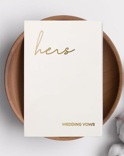 GroomBrideGifts Wedding Vow Book for His and Hers, Soft Touch, Perfectly Sized Bride and Groom Vow Books, Wedding Essentials, Wedding Registry Ideas, His and Hers Gifts
