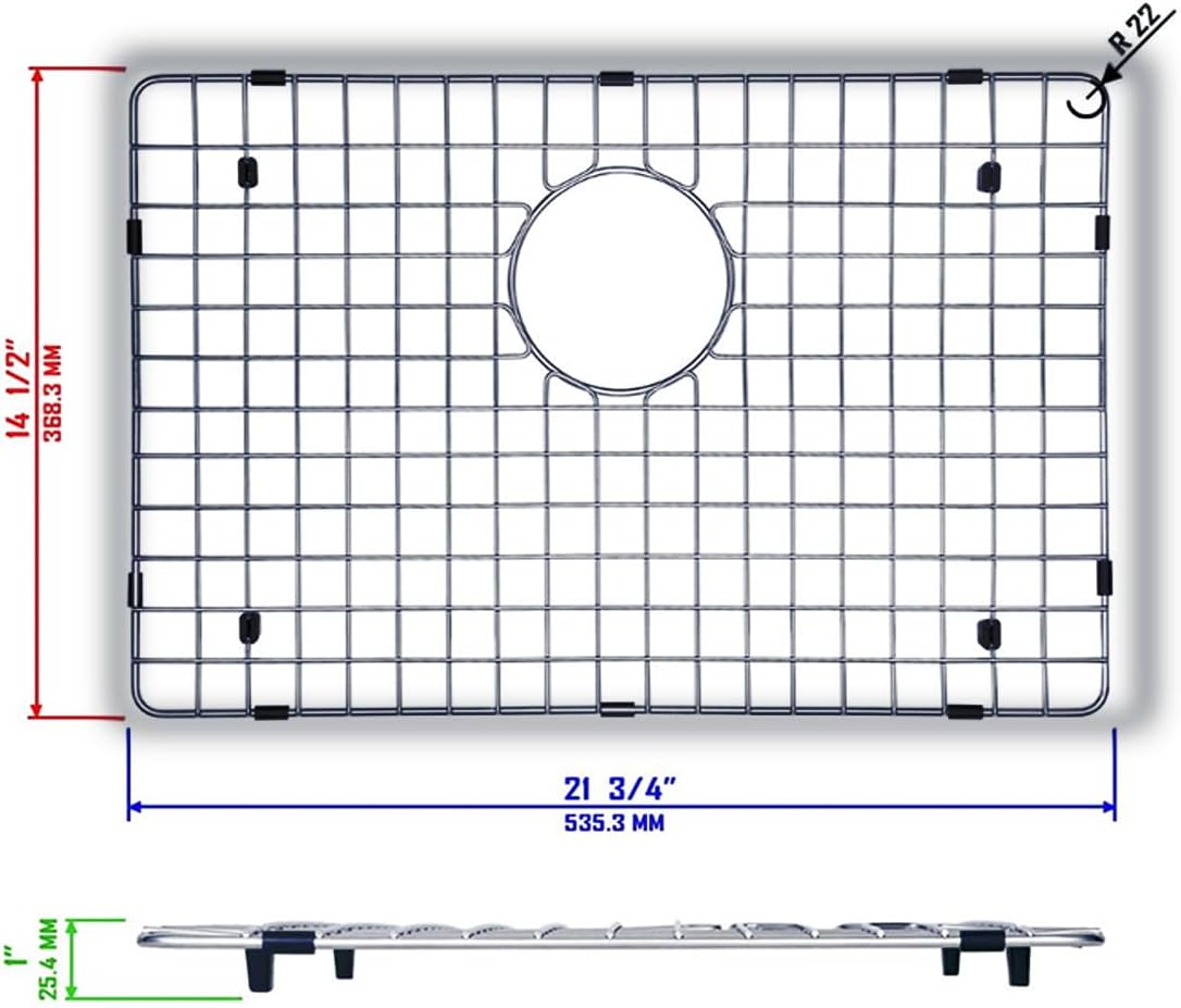 Yutong 16" x 20" Top-Mount/Drop in SS304 Stainless Steel Kitchen Black Sink Single Bowl Without Grid