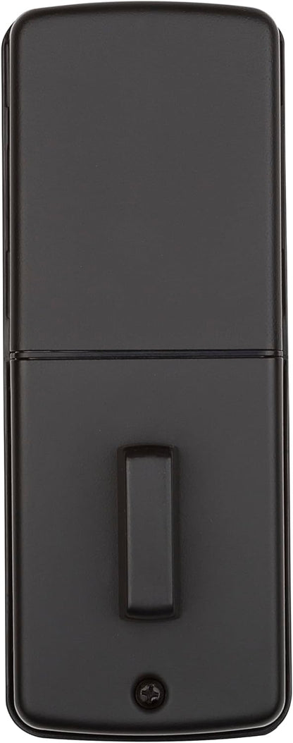 Weiser Powerbolt 3 Matte Black Keyless Entry Door Lock/Deadbolt Lock, 10-Button Keypad Door Lock with Auto Lock and 12-Month Battery Life, Electronic Door Locks for Front Door, Home Décor