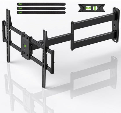 USX MOUNT Full Motion Long Arm TV Wall Mount for Most 37-80 Inch TVs up to 100 Lbs, Smooth Motion Swivel and Tilt TV Bracket, 32.05 Inch Extension, Max VESA 600x400mm, Perfect for Corner, XML930