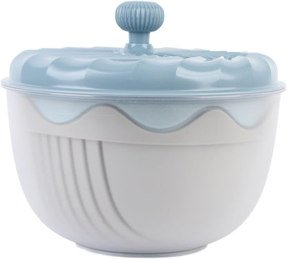 Salad Spinner Efficient Multifunctional Vegetable Washer Chopper Home (Beige)