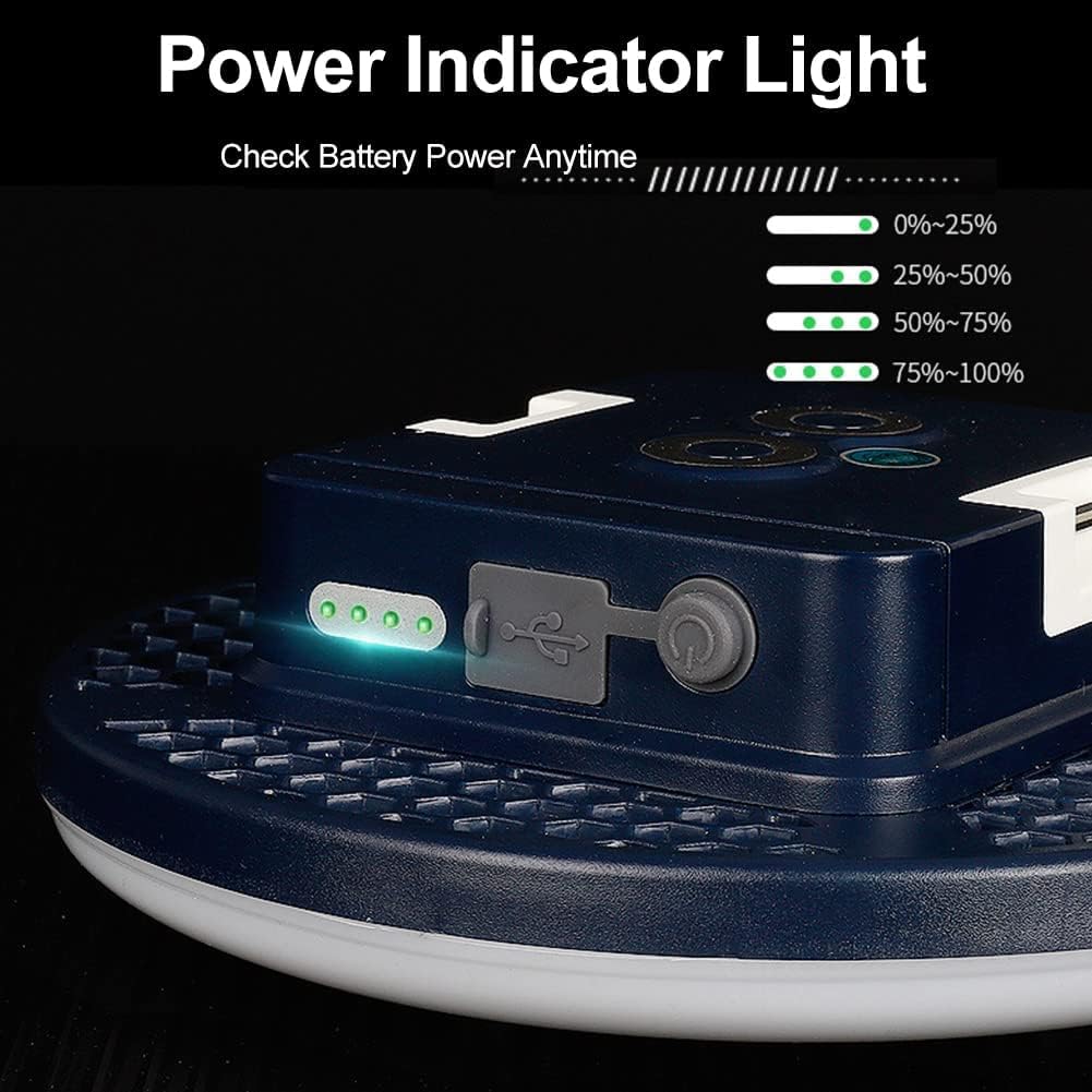 LED Camping Lantern Rechargeable, 9900mAh Power Bank LED Lantern with Magnet Tent Lantern IPX4 Waterproof 2500LM 4 Light Modes for Hook Camping, Hiking, Hurricane Emergency, Home and Car