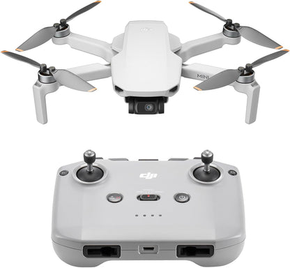 DJI Mini 4K Camera Drone Combo, Drone with 4K UHD Camera for Adults, Under 249 g, 3-Axis Gimbal Stabilization, 10km Video Transmission, Auto Return, 2 Batteries for 62-Min Max Flight Time, QuickShots