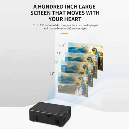 Tangxi Mini Projector, 1920x1080P Full HD Portable Movie Projector with 100ANSI 6000lm Brightness and Built in Speaker, Compatible with Smartphone TV Stick Laptop