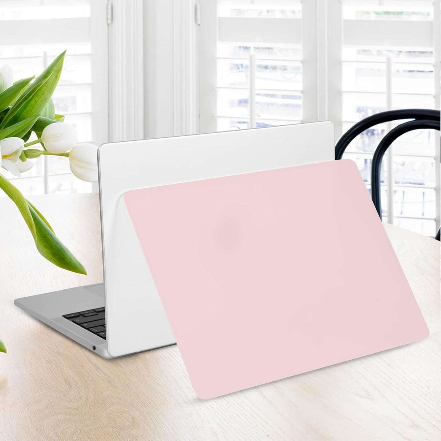EooCoo Case Compatible with MacBook Air 13 inch M4 M3 M2 2025-2022 A3240 A3113 A2681, 13.6" Hard Case Cover & TPU Keyboard Skin & Screen Protector for Laptop Air 13.6 inch - Crystal Clear