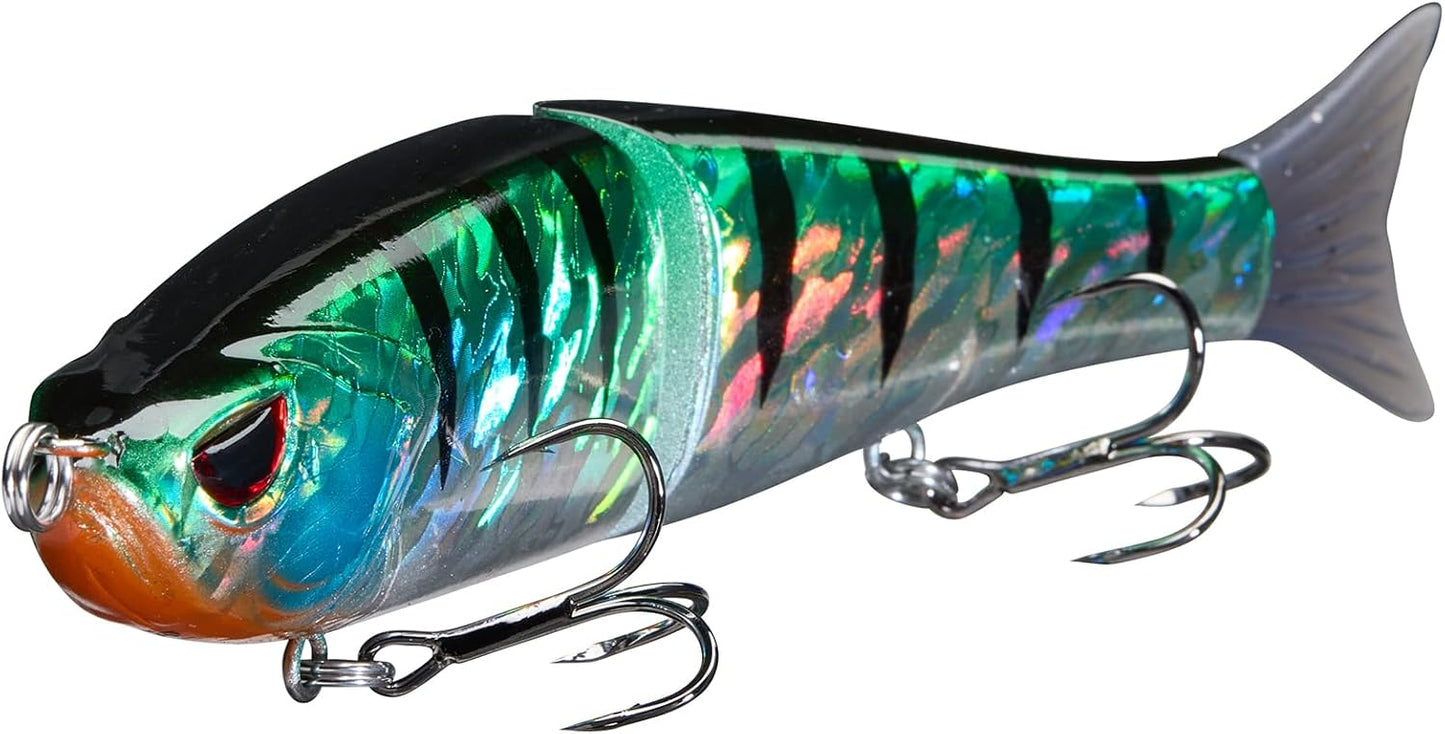 Bassdash SwimShad Glide Baits Jointed Swimbait Bass Pike Salmon Trout Muskie Fishing Lure