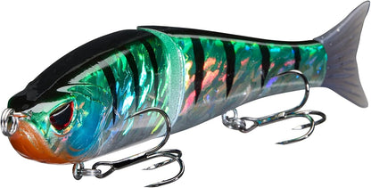 Bassdash SwimShad Glide Baits Jointed Swimbait Bass Pike Salmon Trout Muskie Fishing Lure