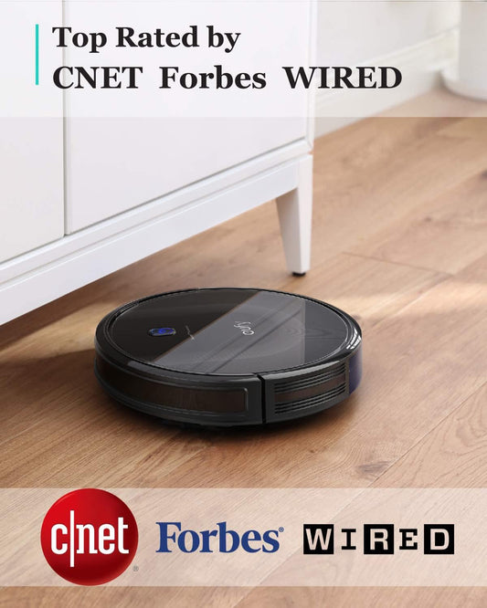 eufy Robot Vacuum 11S MAX, Super Thin, Powerful Suction, Quiet, Self-Charging Robotic Vacuum Cleaner, Cleans Hard Floors to Medium-Pile Carpets, Black - PuriLite