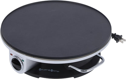 Eacam 1000W Electric Crepe Maker 13 Inch Non Stick Pancake Hine with Spreader Spatula Adjustable Temp Control for Kitchen Baking
