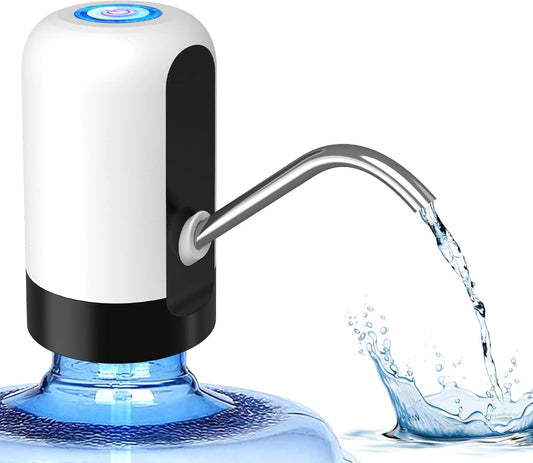 5 Gallon Water Dispenser Pump Rechargeable, Water Dispenser for 5 Gallon Bottle Bottom Loading, Portable USB Charging Automatic Drinking Mini Water Jug Dispenser