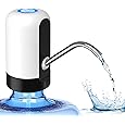Cozy Blue Water Dispenser, Portable Water Bottle Pump for Universal 3, 4 and 5 Gallon with USB Electric Charging and Automatic Off Switch (Black)
