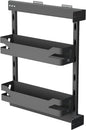VADANIA Narrow Pull Out Cabinet Organizer, For 8" Cabinets 2-Tier Slim Cabinet Storage for with Solid Metal Trays, Soft Close Full-Extension Slides, Reversible Left or Right Side Mount