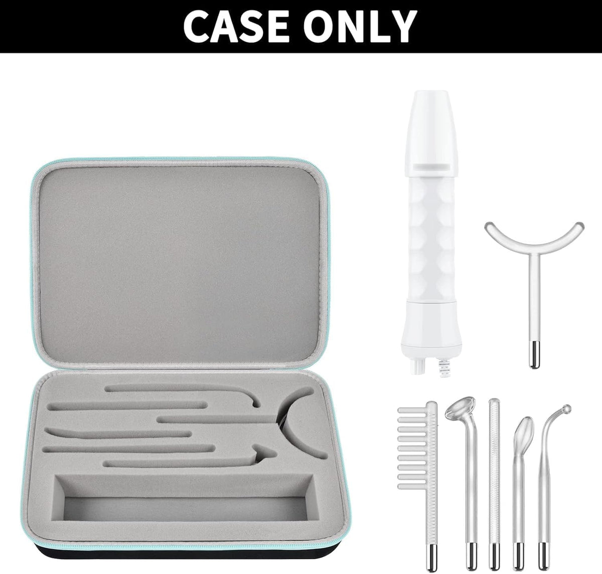 GWCASE for NuDerma High Frequency Wand Case, 6 Wands, Customizable EVA, L