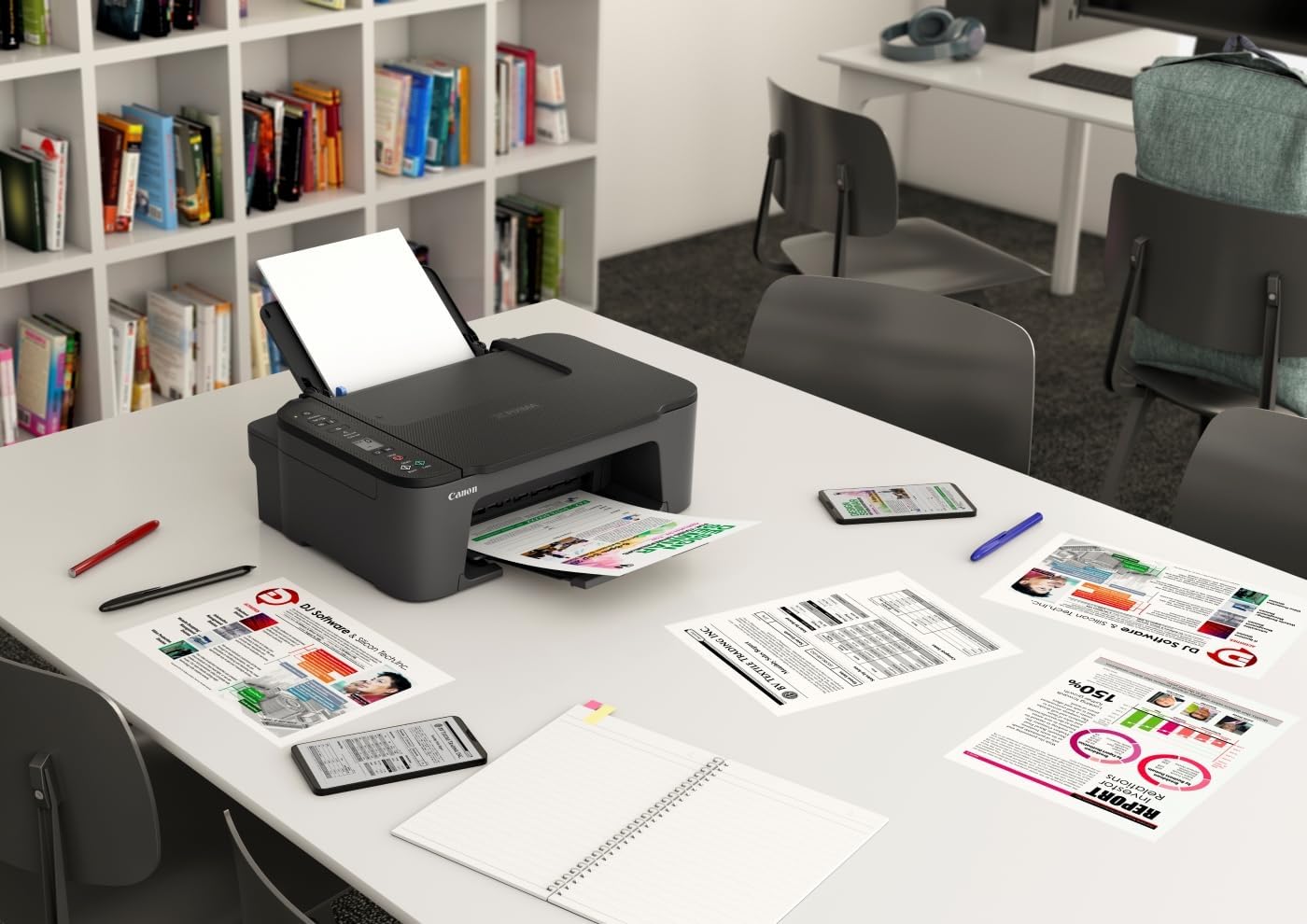 Canon PIXMA TS3720 Wireless All-in-One Printer - White