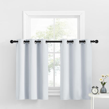 NICETOWN Blackout Curtains 2 Panels for Bedroom- Thermal Insulated Grommet Blackout Curtains 63 Inches Long for Living Room/Kitchen Rideaux occultants (2 Panels, W42 x L63 -Inch,Grey)