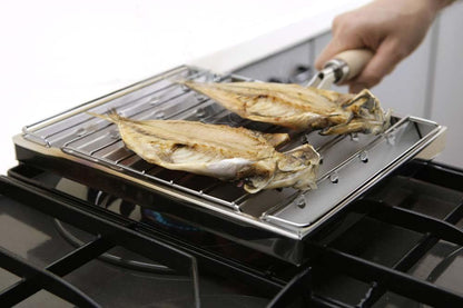 Gas Stovetop Grill Pan | Stainless Steel Indoor Grilling and Roasting Tray