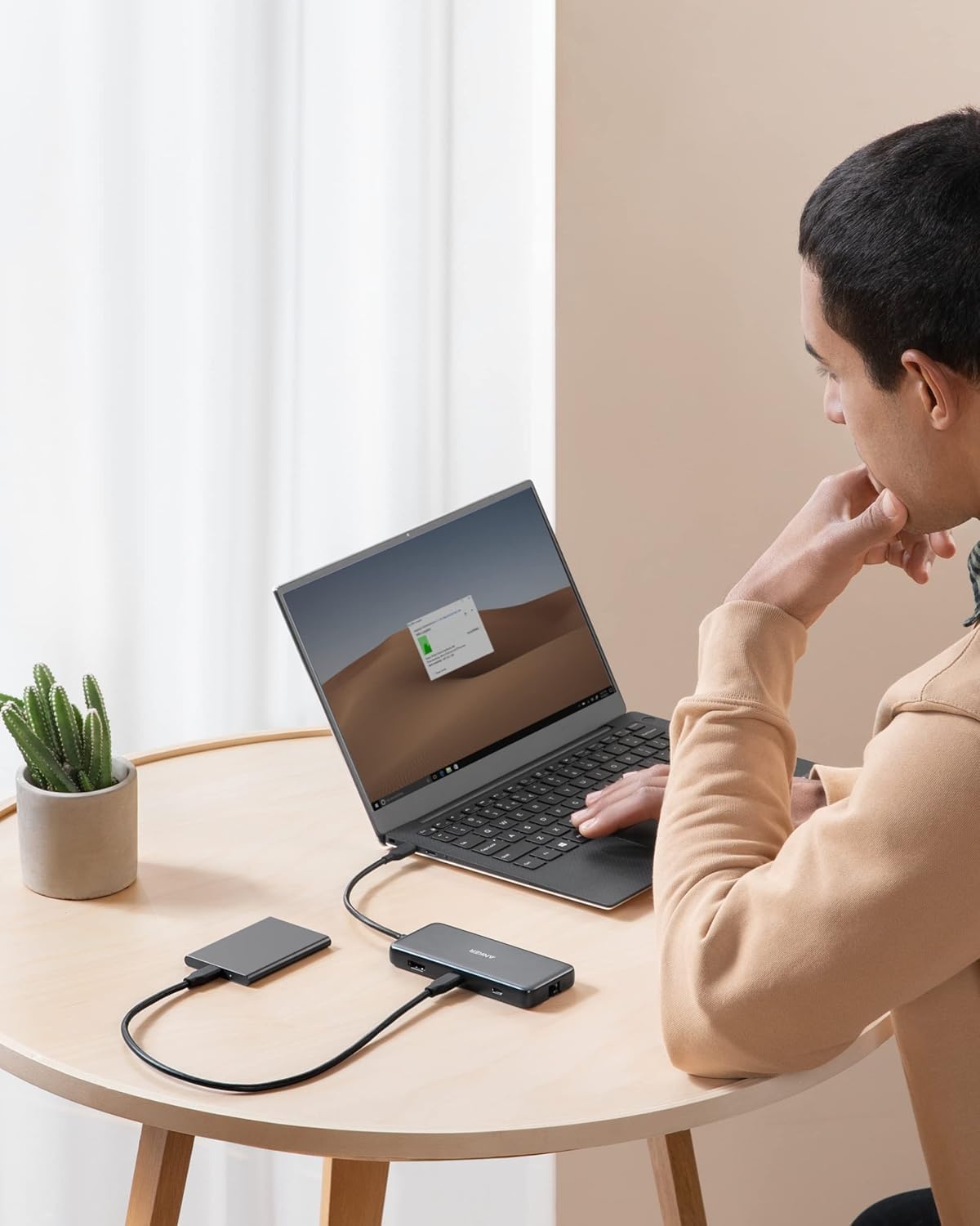 Anker USB C Hub, PowerExpand 8-in-1 USB C Adapter, with 100W Power Delivery, 4K 60Hz HDMI Port, 10Gbps USB C and 2 USB A Data Ports, Ethernet Port, microSD and SD Card Reader, for MacBook Pro and More
