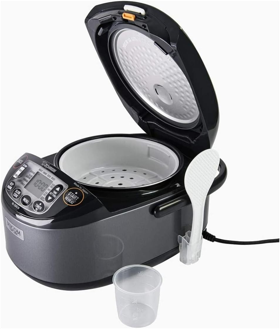 Zojirushi NL-GAC10 BM Umami Micom Rice Cooker & Warmer, 5.5-Cup, Metallic Black, Made in Japan