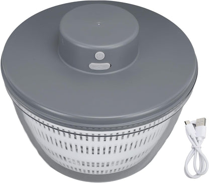 Vegetable Washing Machine Kneading Bowl, Multifunctional Spinner Dryer Vegetable Dryer Salad Mixer Salad Spinner Lettuce Dryer for Home Kitchen (Gray)