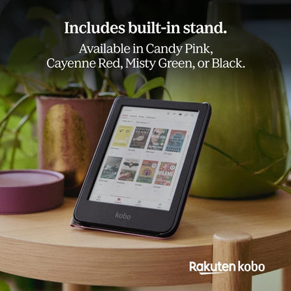 Kobo Clara Colour/BW SleepCover Case | Butter Yellow | Sleep/Wake Technology | Built-in 2-Way Stand | Vegan Leather | Compatible with 6” Kobo Clara Colour/BW eReader