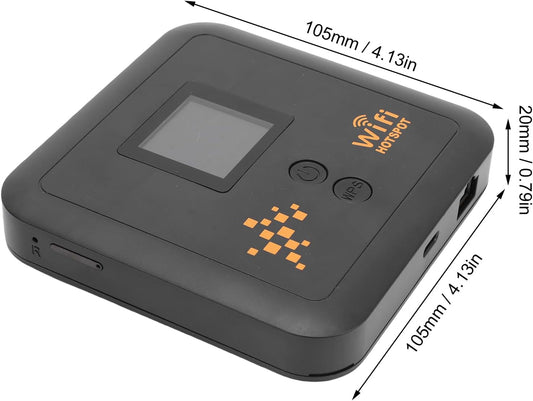 TOPINCN SIM Card Wireless Router, Portable Travel Router WiFi Hotspot Router Double Band 4G CAT12 600Mbps Wireless Internet Router Public Computer Router for Business Trip Travel - PuriLite