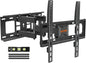 ELIVED UL Listed TV Wall Mount for Most 26-65 Inch tvs, Full Motion TV Mount with Swivel and Tilt, Wall Mount Bracket Max VESA 400x400mm, Holds up to 99 lbs.