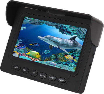 Underwater Camera Visual Fishing 4.3 Inch LCD Display 165 Degree Wide Angle Waterproof Digital Camera for Sea Fishing Boat Fishing Underwater Detection Seabed Exploration