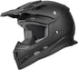GLX GX23 Dirt Bike Off-Road Motocross ATV Motorcycle Helmet for Men Women, DOT Approved (Matte Black, Large)