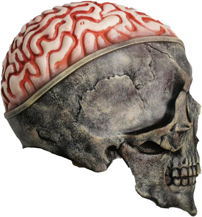 Halloween Skull Mask, Full Head Skeleton Headgea with Movable Mouth, Latex Skeleton Props, Deluxe Latex Helmet Cosplay Party