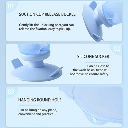 Baby Sink Bath with Suction Cup, Portable Sink Baby Bath with Hanging Hole, Buttock Support Washing Tool for Counter Bathtub Daily Use, Bathtub for, Bather for