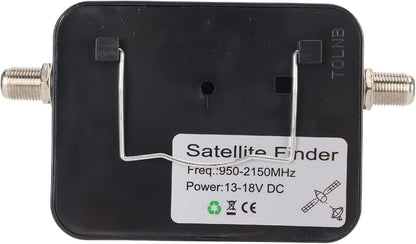Haofy Satellite Finder Digital SAT Meter Signal Locator for C Band KU Band Tuning with 0.95-2.15GHz Range 75Ω Impedance ABS Material DC13-18V
