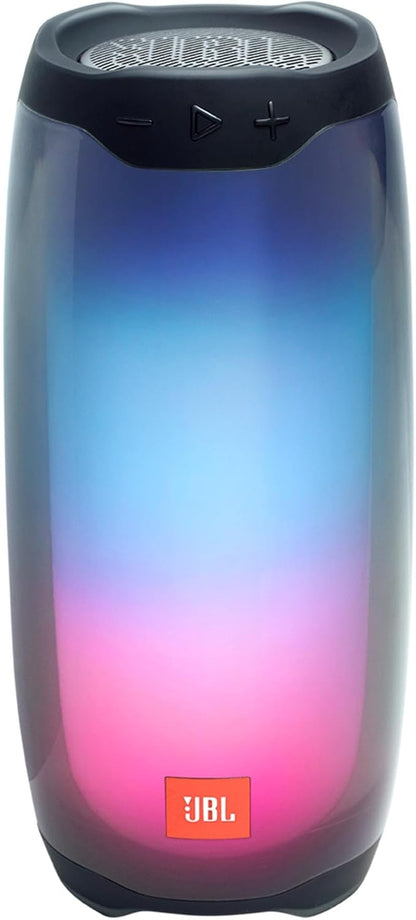JBL Pulse 4 Portable Waterproof Wireless Bluetooth Speaker with 360 Sound, Light Show and up to 12 Hours of Battery Life - Black