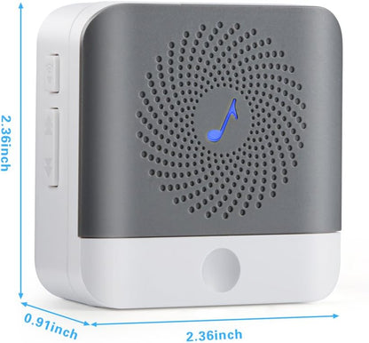Wireless Doorbell with 2 Push Button Waterproof Transmitter and 1 Plugin Receivers Operating at over 1000-feet Range with Over 50 Chimes, No Batteries Required for Receivers