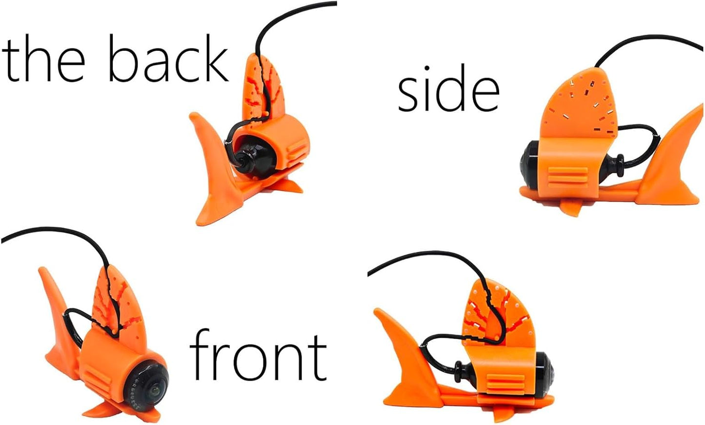 Sanpyl Underwater Fishing Camera, 1080P HD Fish Finder with 195° Wide Angle View and 4.3in Screen, Built in 8 LEDs Fill Light, for Ice Lake Boat Kayak Fishing