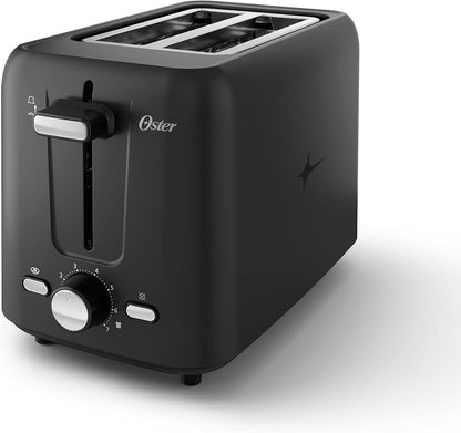 2-Slice Toaster with Custom Bagel Setting and Extra-Wide Slots – 7 Shade Controls, Removable Crumb Tray, Sleek Black Design - PuriLite