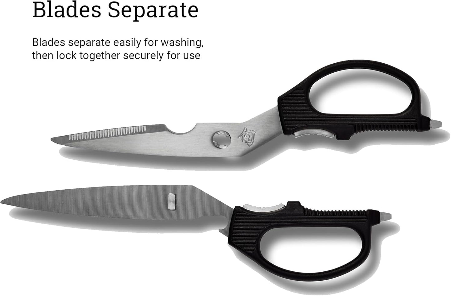 Multi-Purpose Kitchen Shears | Stainless Steel Detachable Utility Scissors with Serrated Blade